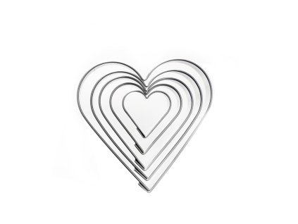 Nerezová vykrajovačka - SRDCE 5ks