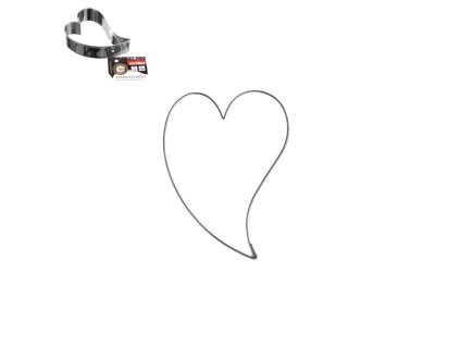 Nerezová vykrajovačka na perník - SRDCE veľké, zahnuté