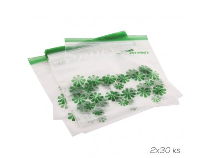 Vrecko plastové so zipsom 2 veľkosti 2x30ks