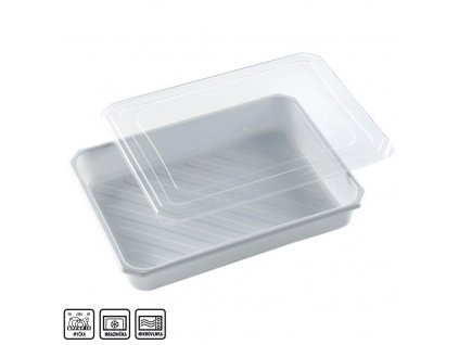 Dóza plastová s viečkom, 4 l