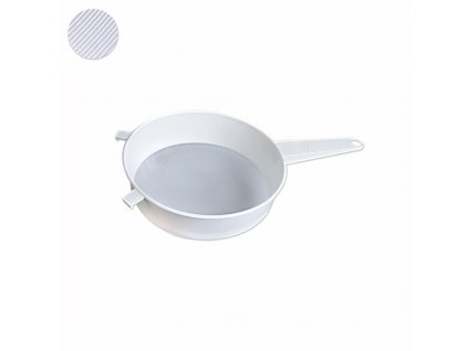 Cedidlo plastové, jemné, WHITE, priemer 12 cm