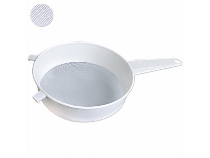 Cedidlo plastové, jemné, WHITE, priemer 20 cm