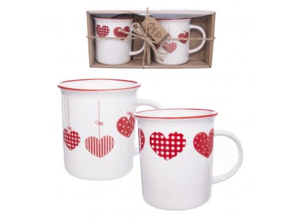 Hrnček porcelánový, HOME LOVE, 0,35 l, 2 ks