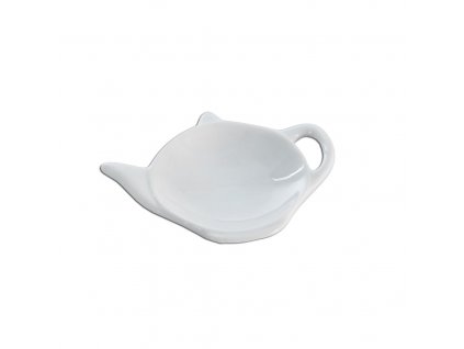 Tácka na čajové vrecúško biela